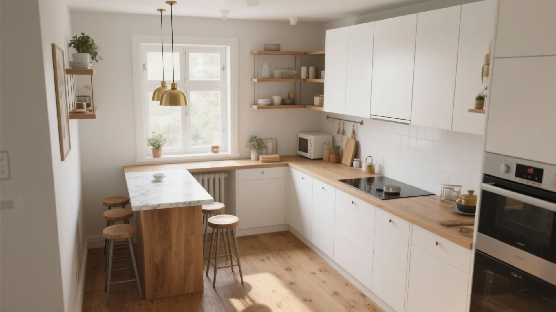 5 White & Natural Wood Kitchen Ideas: Smart small-space inspirations for white and natural wood kitchens