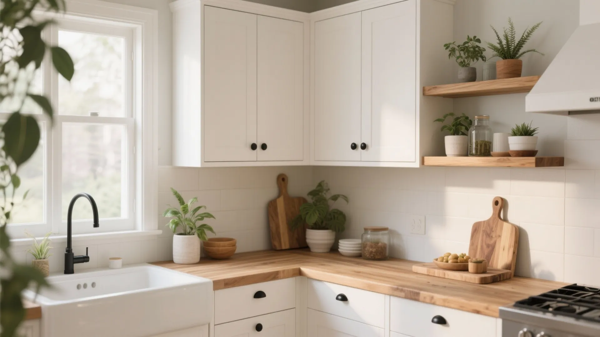 2. Warm Scandi with Wood Accents