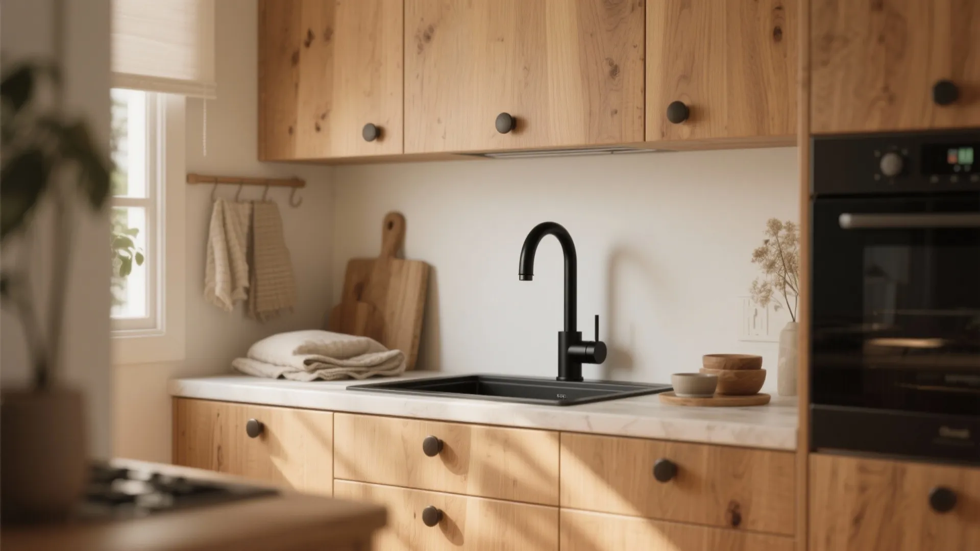 2. Pair with warm wood for a Scandinavian feel