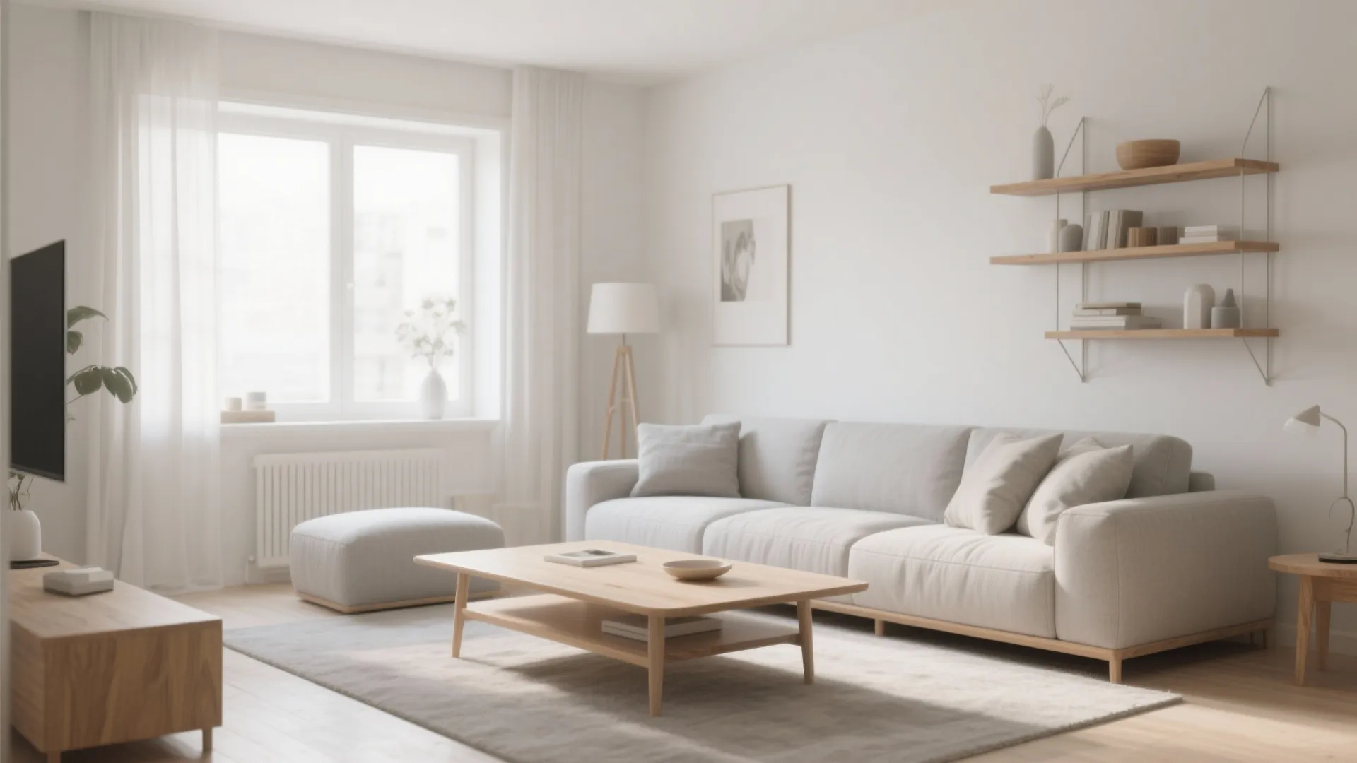 5. Scandinavian-Inspired Light Wood Furniture