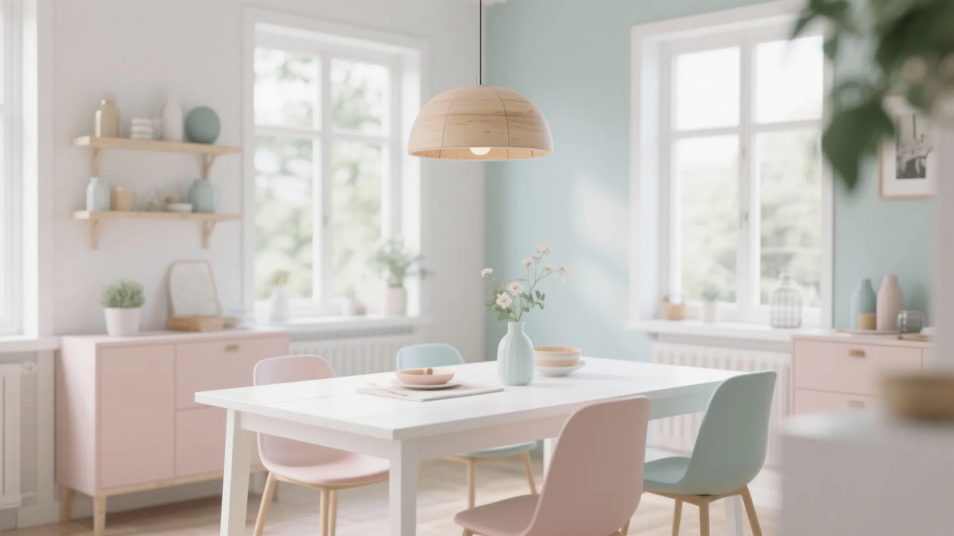 7. Scandinavian Wooden Pendant