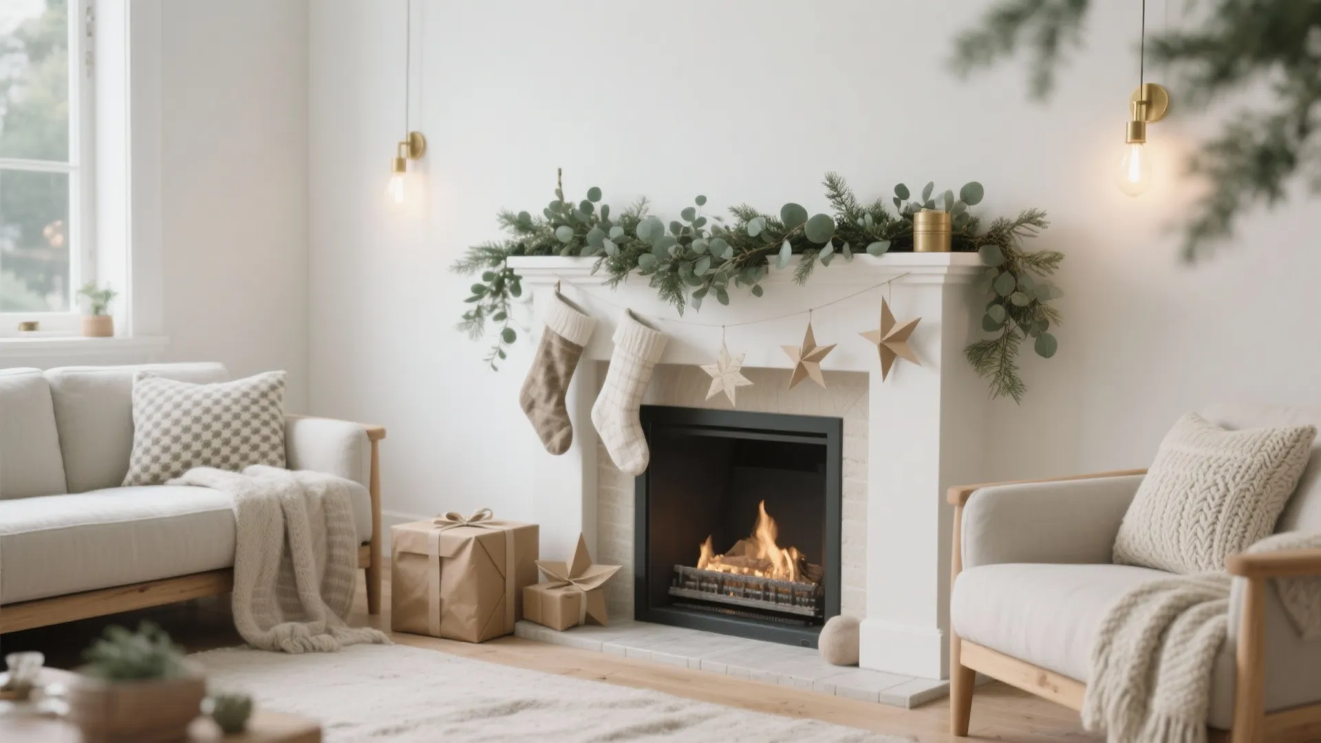 Scandinavian Greenery with a Calm Palette