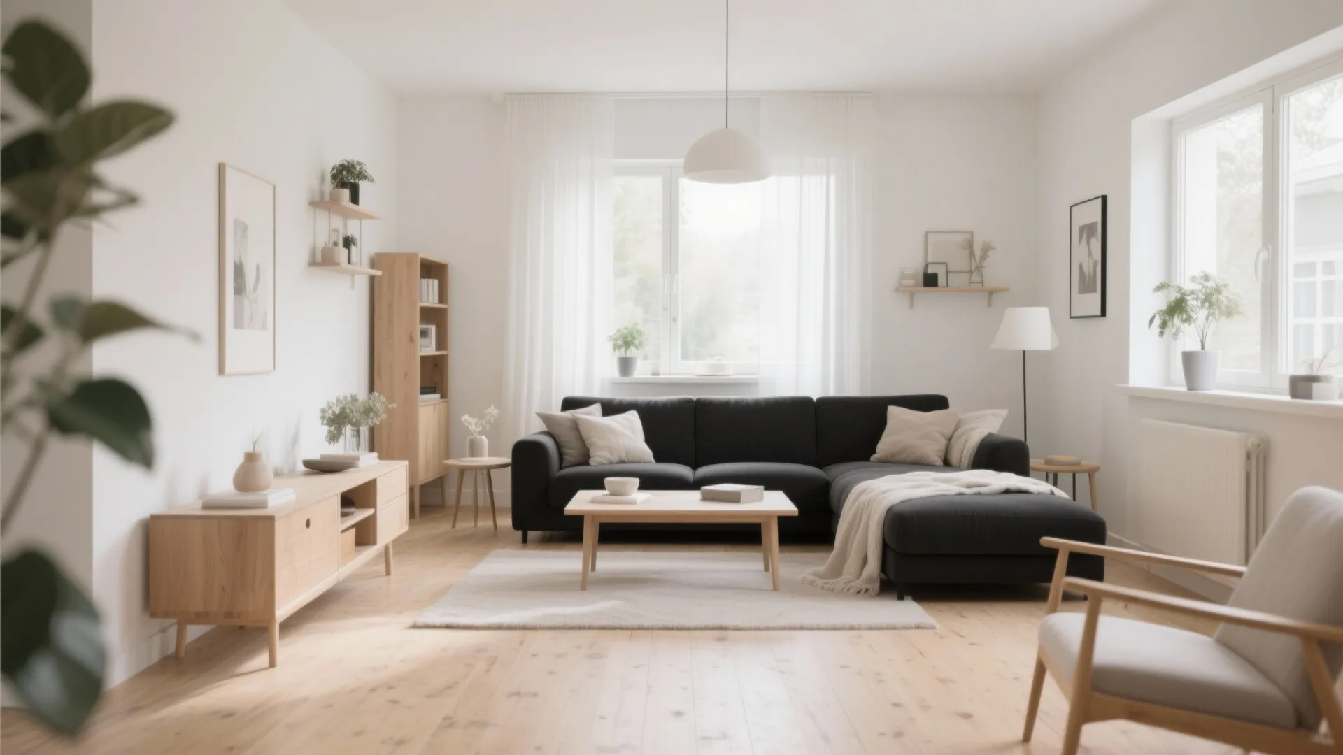 Scandinavian Warmth with Light Wood