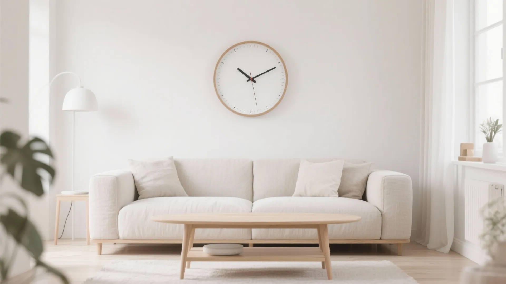 10. Minimal Scandinavian Design Clock