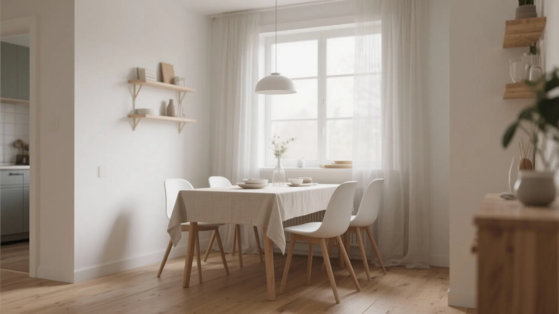 Minimalist Scandinavian Dining Corner