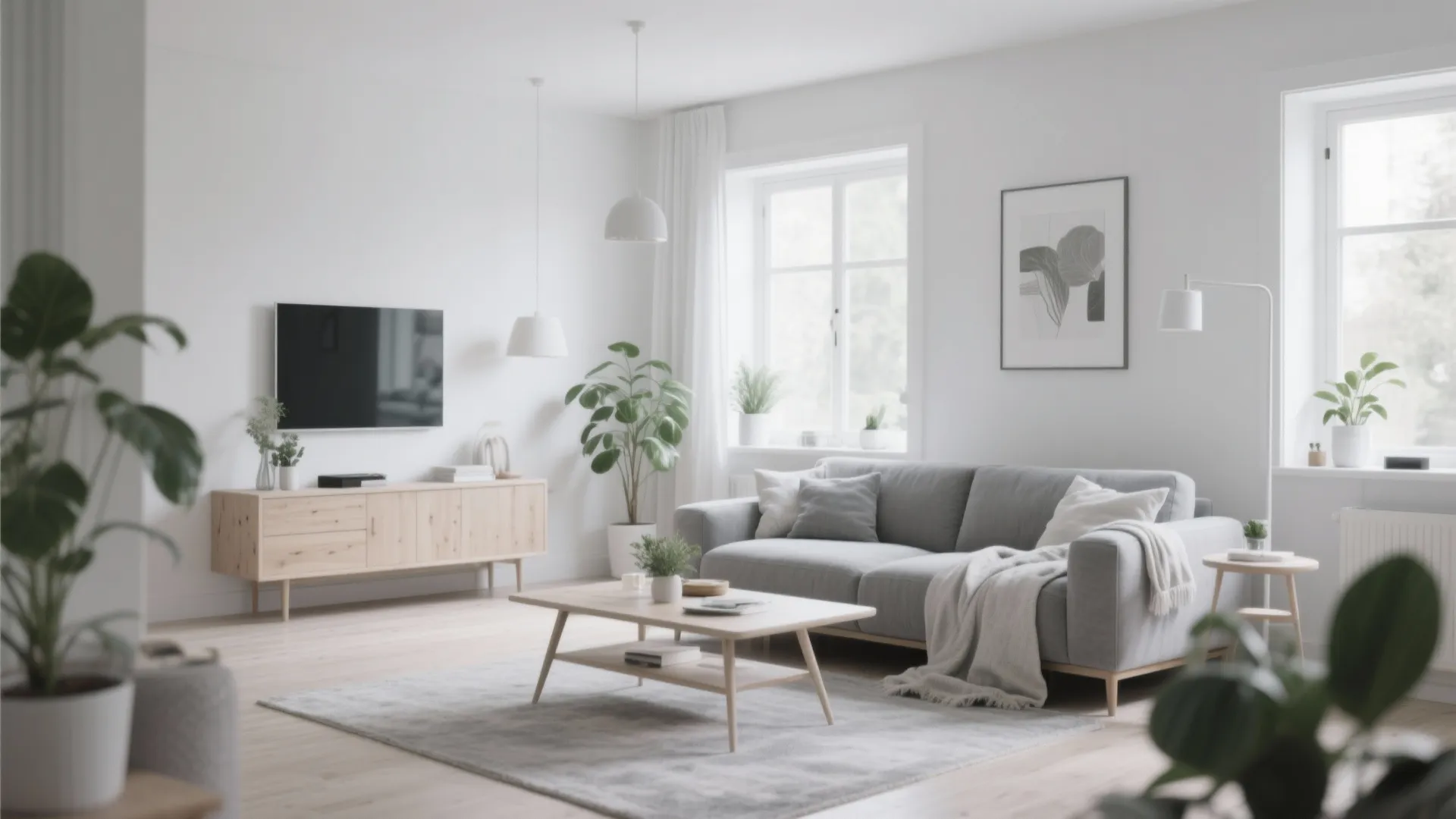 2. Scandinavian-Inspired Comfort