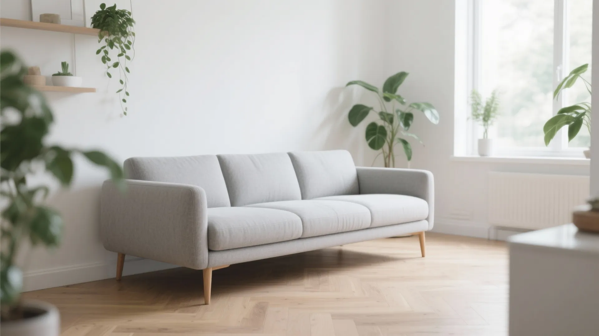 Scandinavian-Inspired Light Sofas