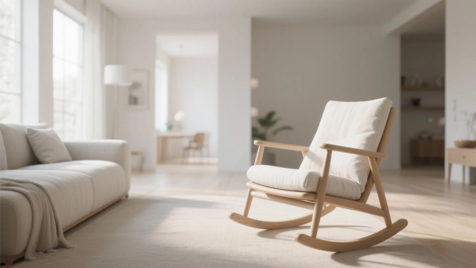 1. Minimalist Scandinavian Rocking Chair