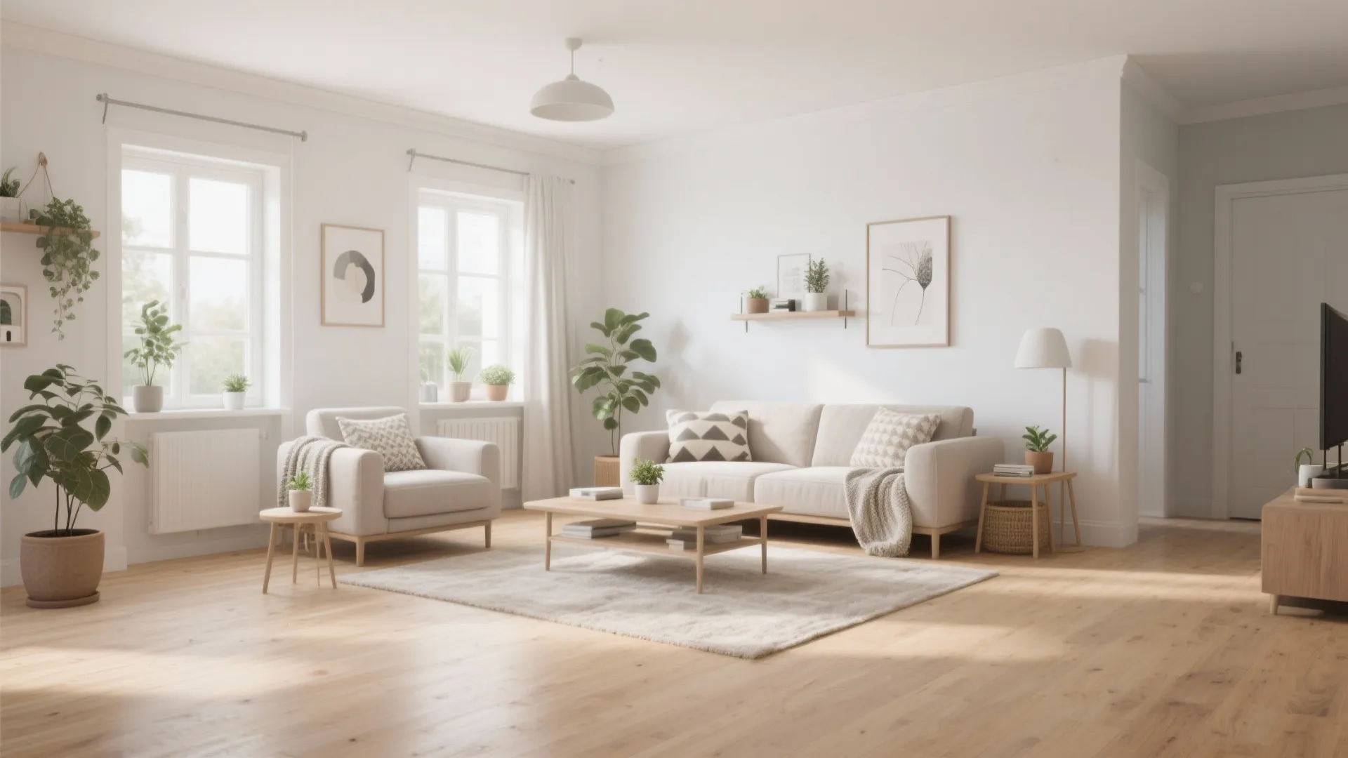 1. Minimalist Scandinavian Layout