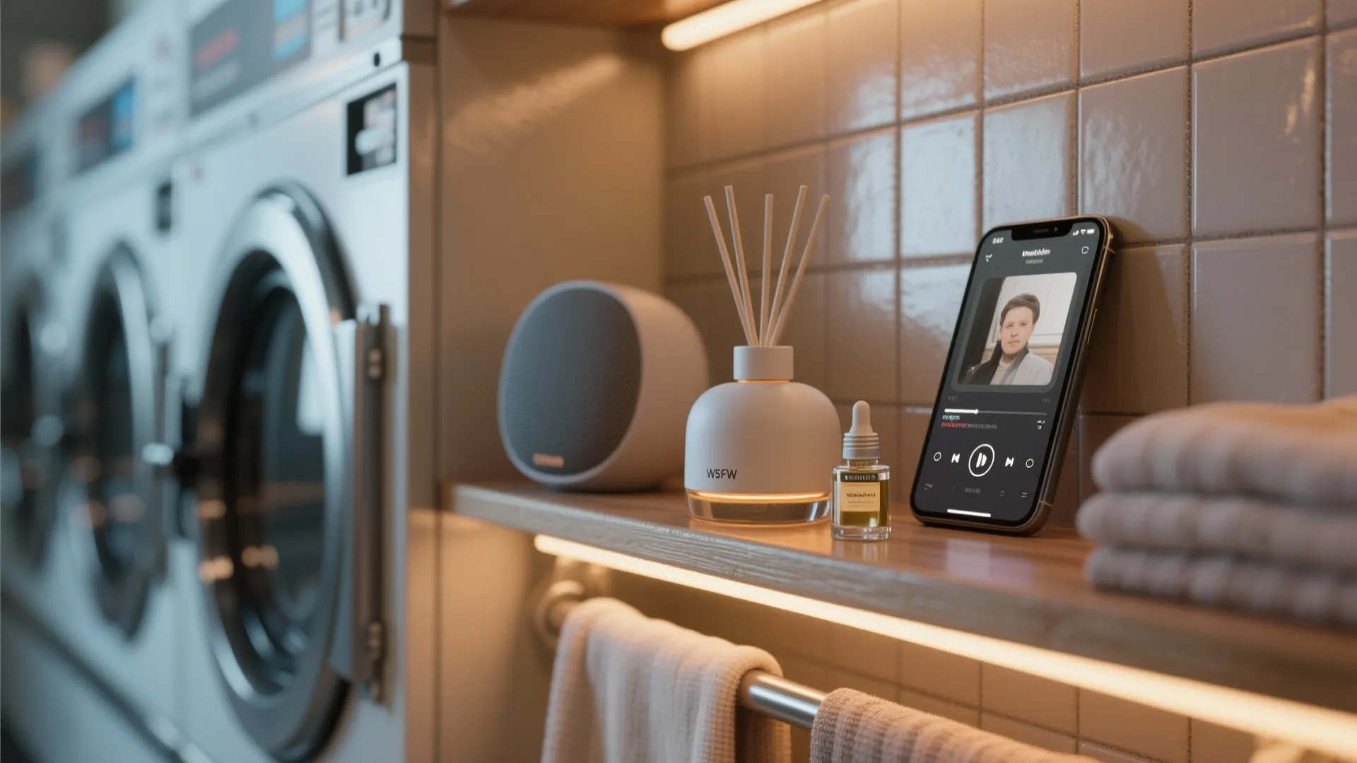 2. Signature scent, playlist, and lighting to build a mood