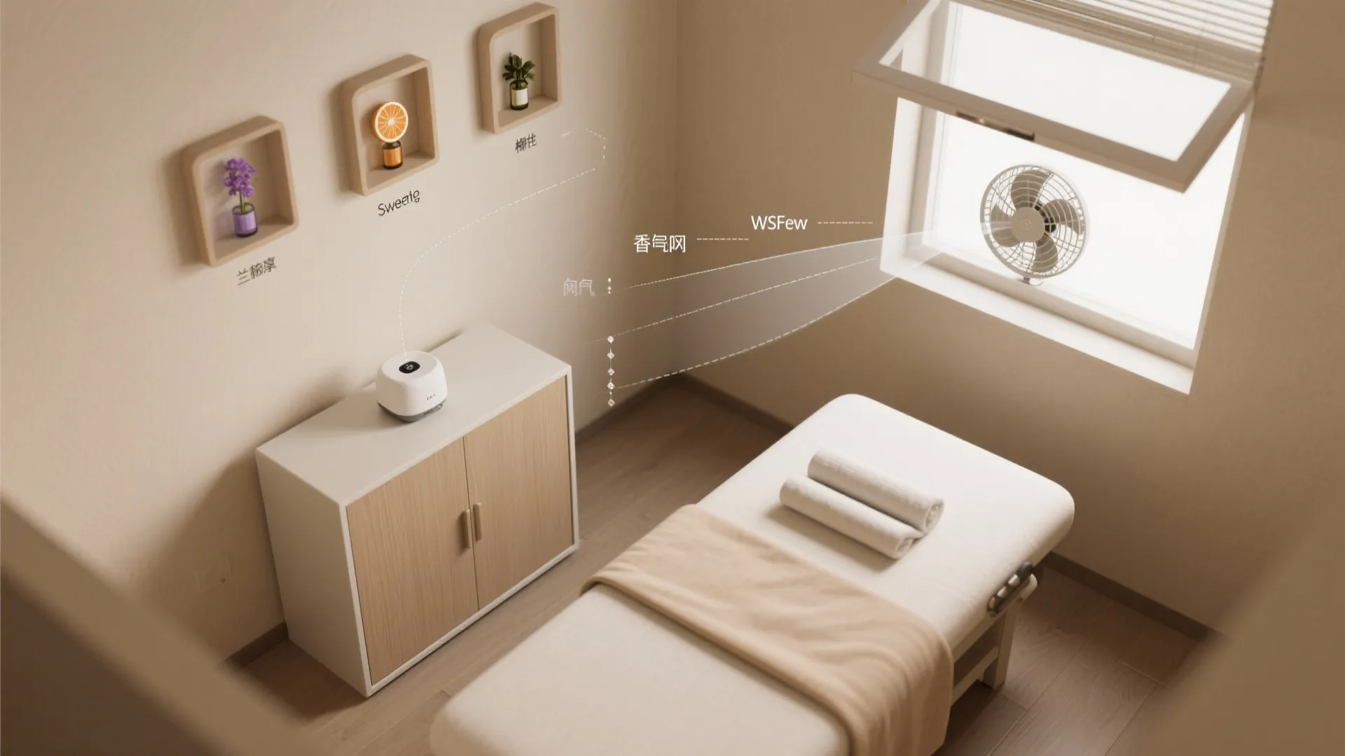 Scent and breath: gentle aromatherapy with real ventilation