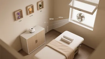 Serene Home Spa Room with Natural Light & Aromatherapy