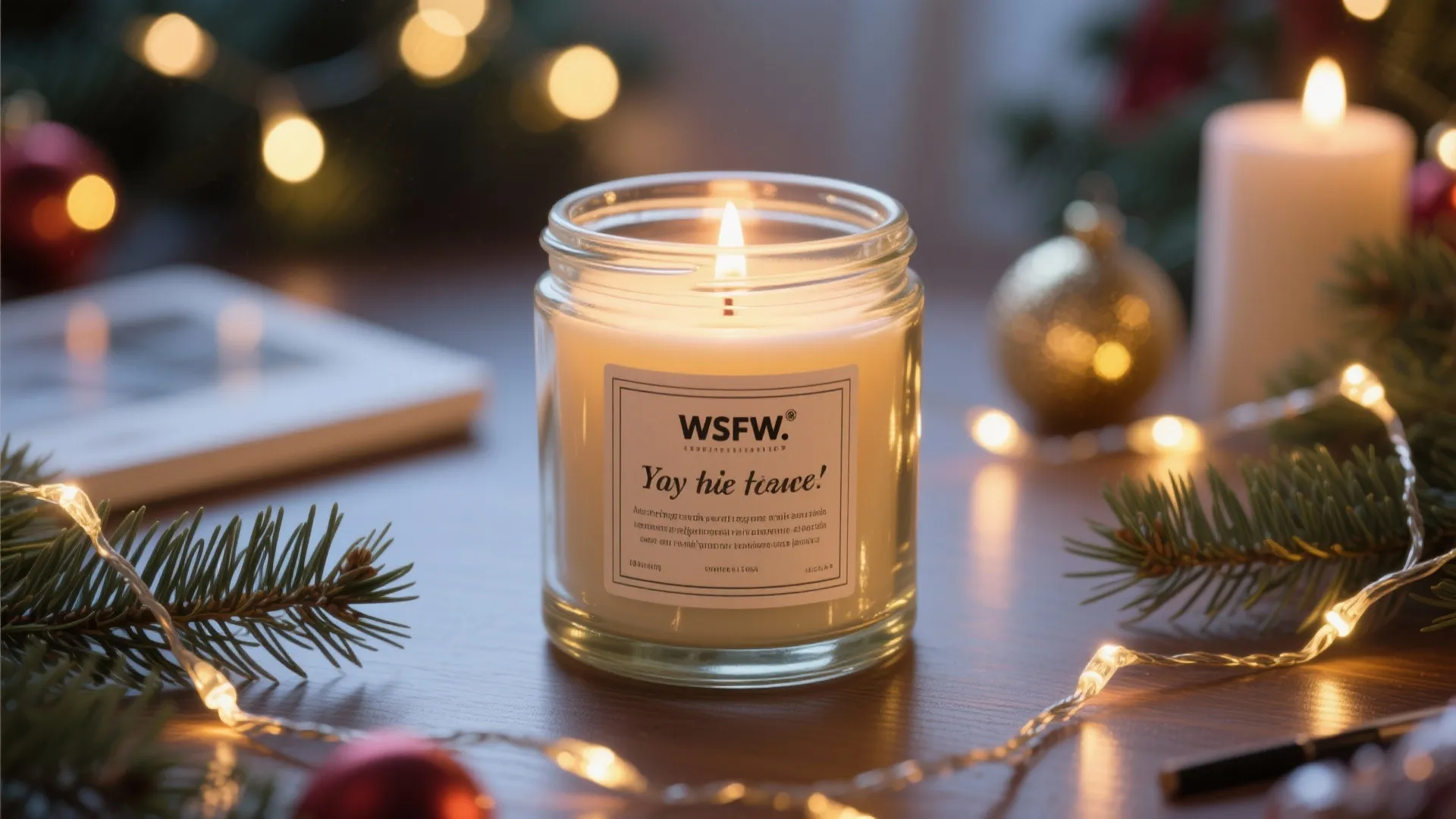 4. Scented Candles with Quirky Labels