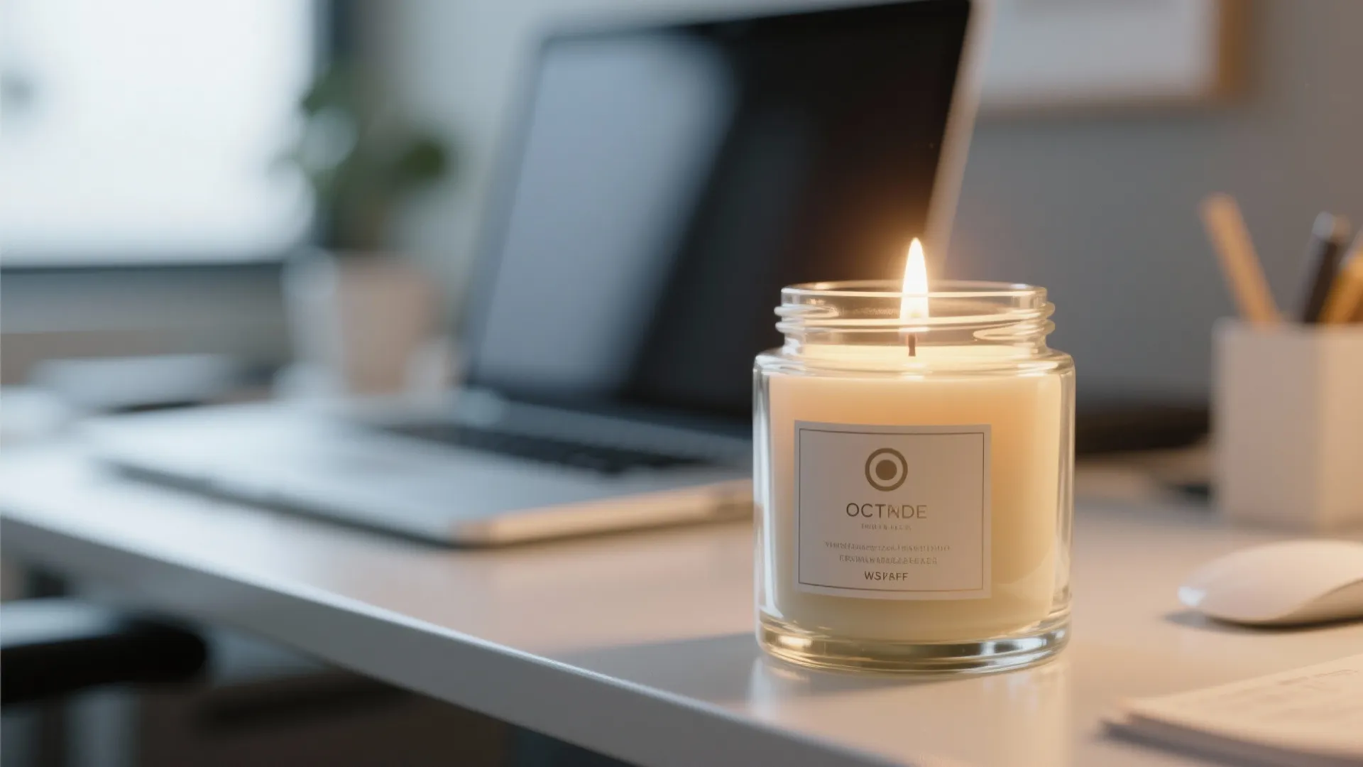 9. Scented Desk Candle