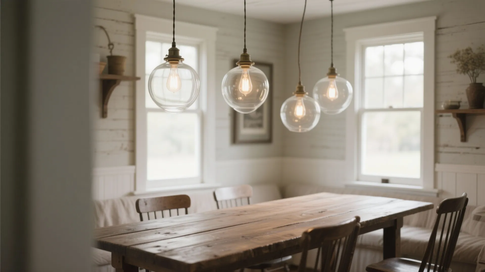 8. Vintage Schoolhouse Lights