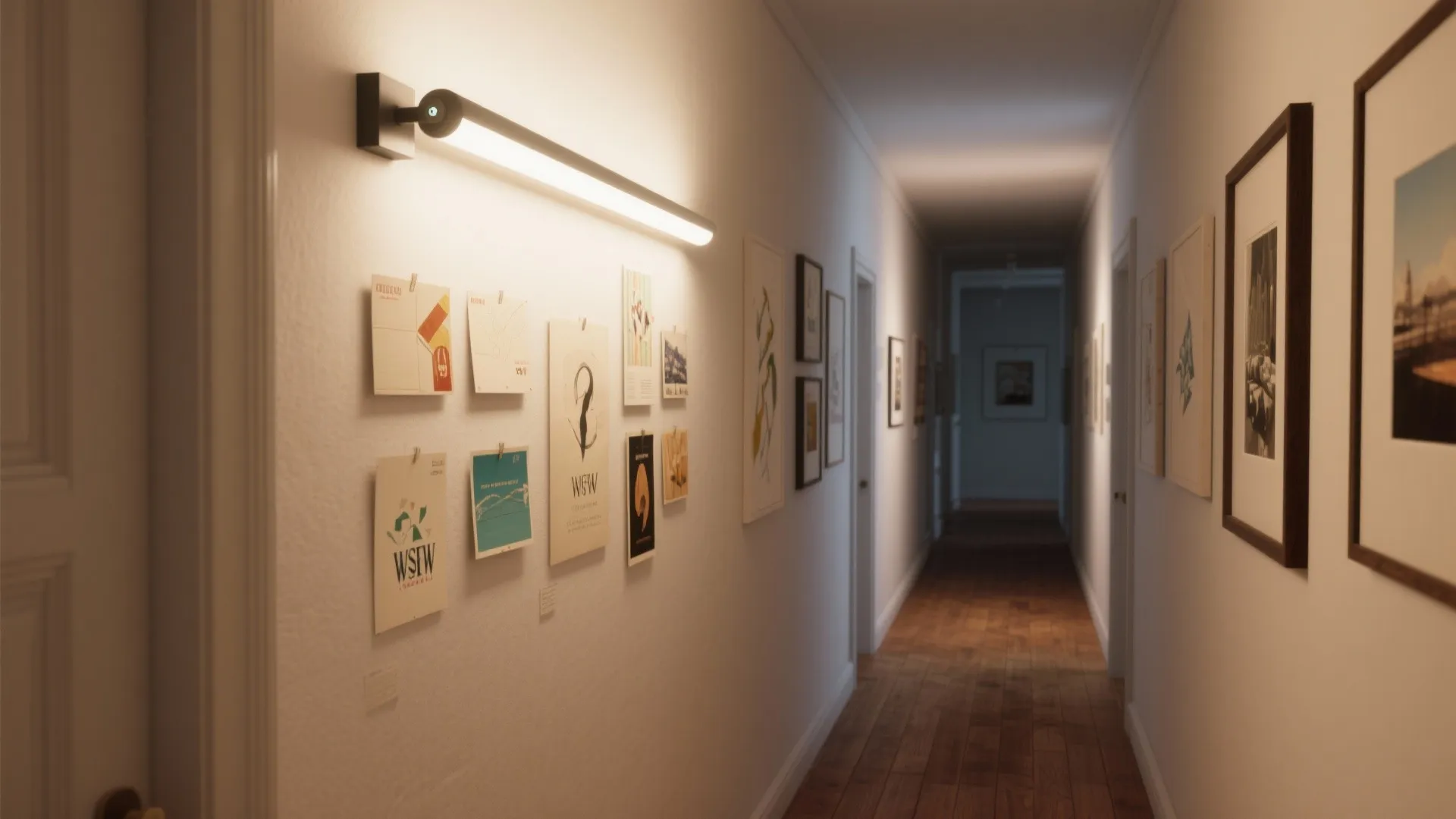 2. Accent Light Above Small Artwork