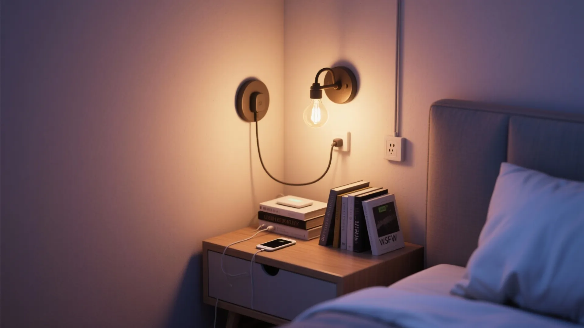 2. Plug-In Sconces as Bedside Alternatives