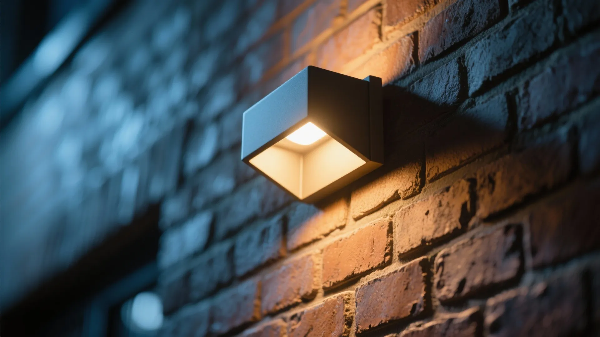 Outdoor Sconces and Uplighting for Brick Texture
