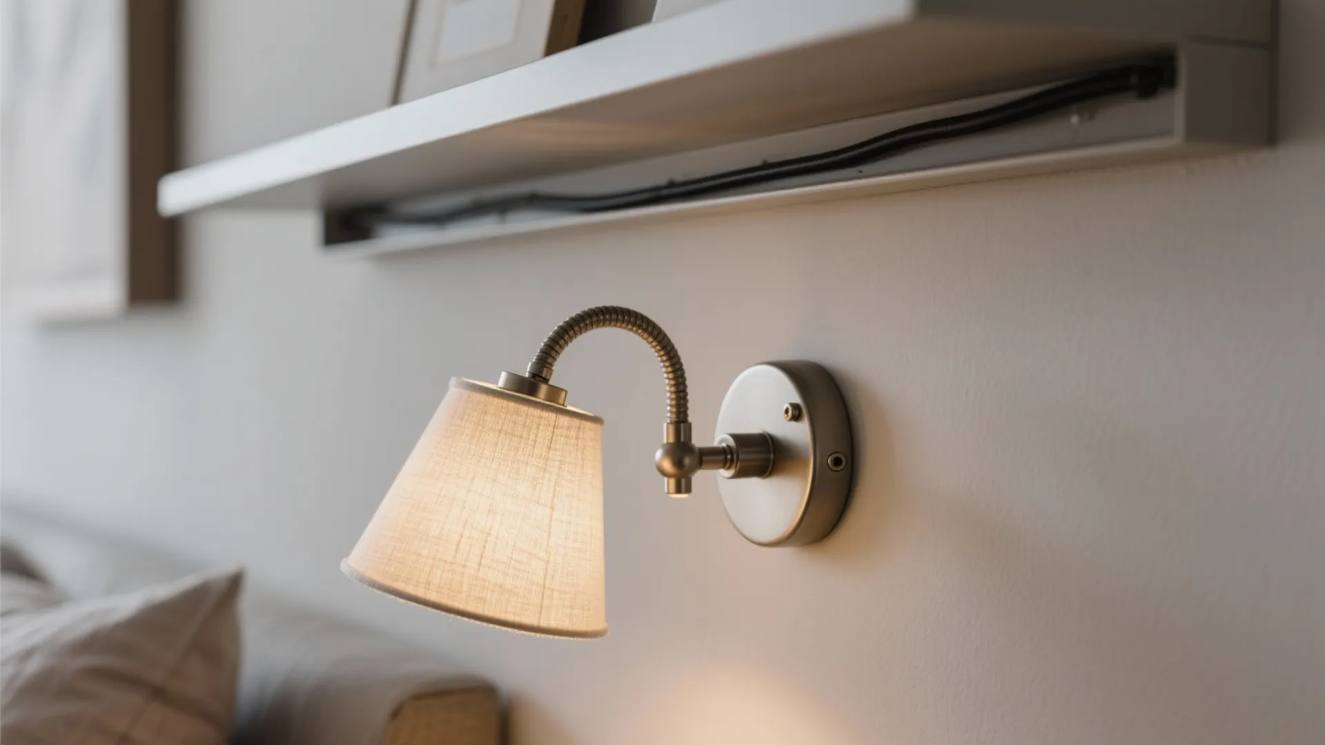3) Wall-Mounted Nightstands and Sconces: Float the Clutter