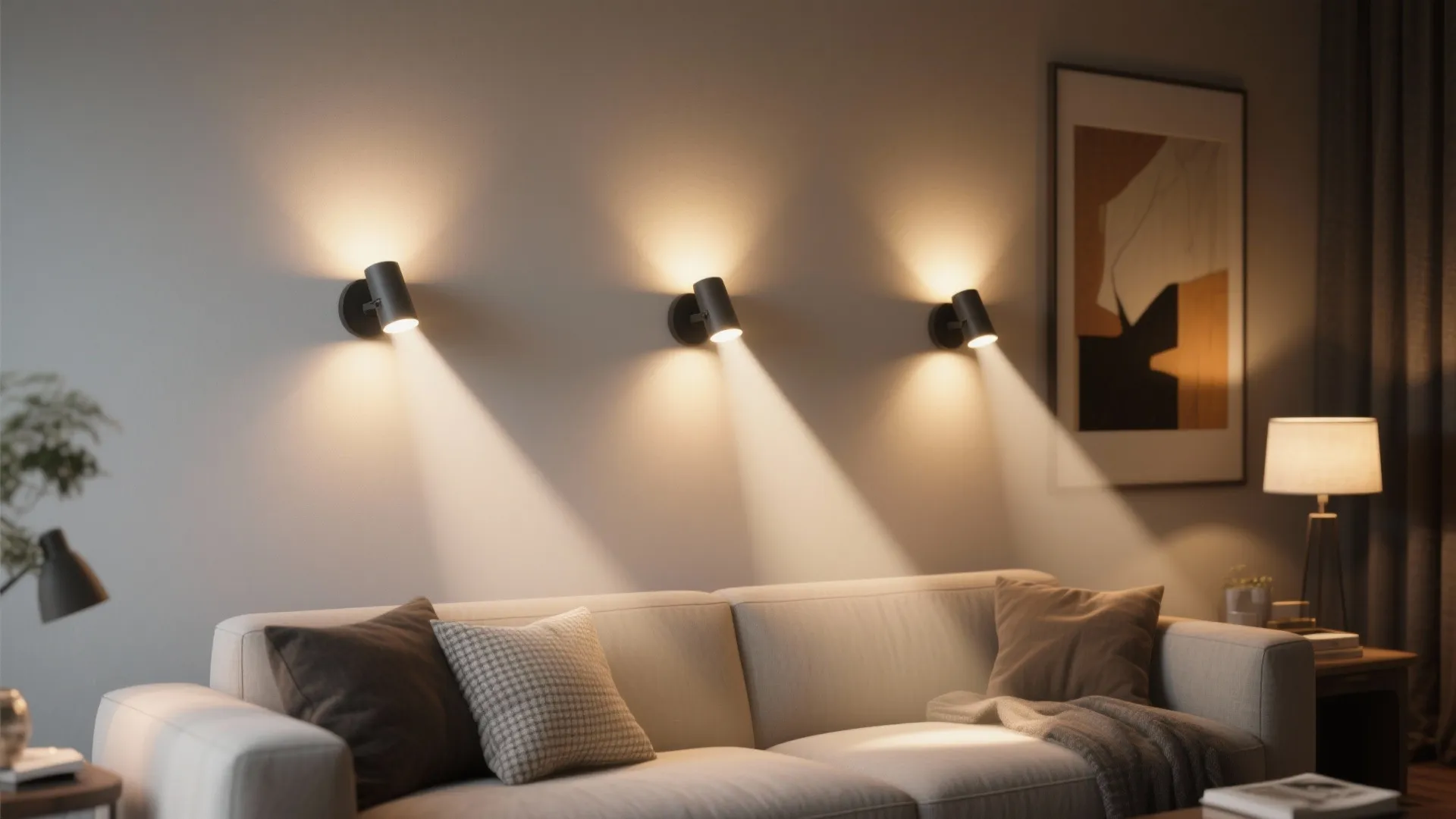 2. Adjustable sconce clusters for flexible mood