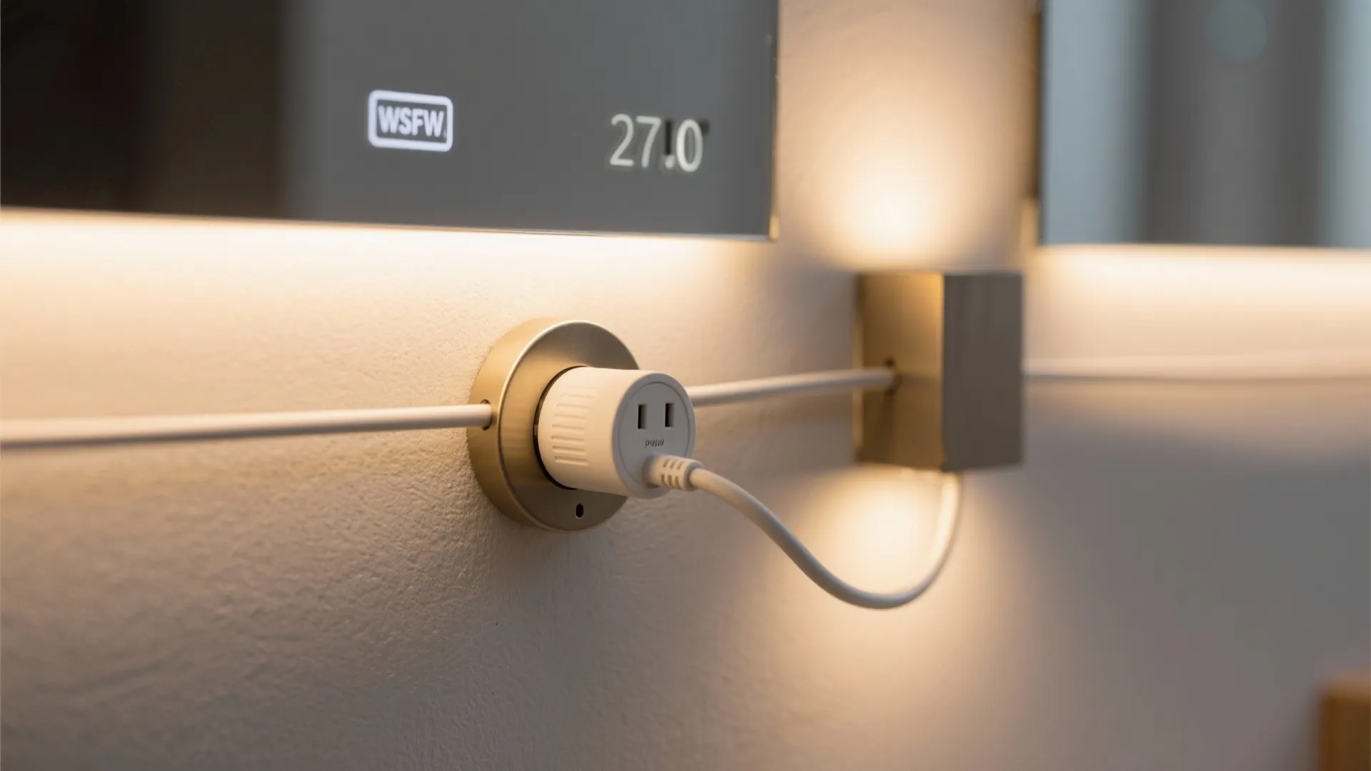 Lighting Layers with Plug-In Sconces and LED Strips