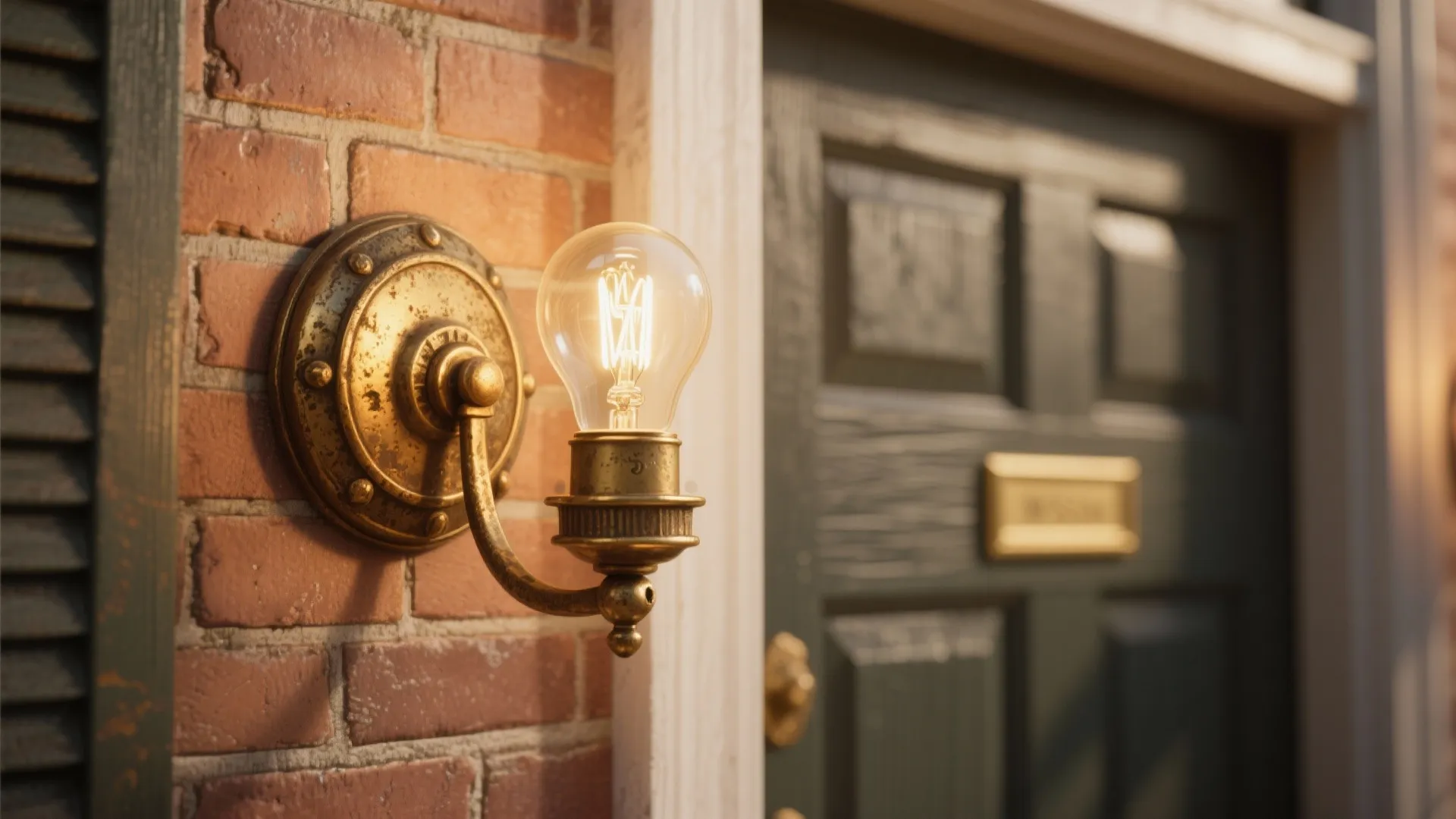 1. Frame the door with matching scones