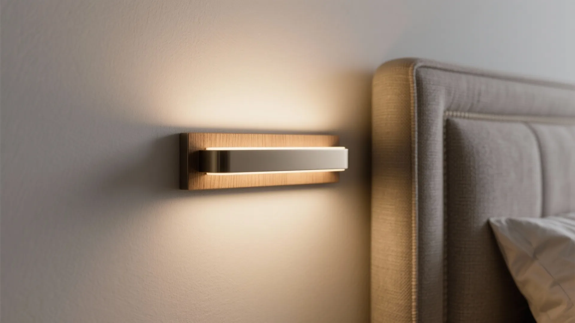 Minimal sconces for visual calm