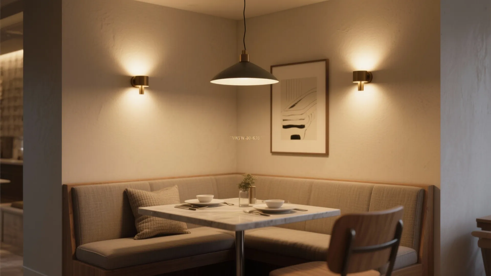 Wall sconces and dimmers to sculpt atmosphere