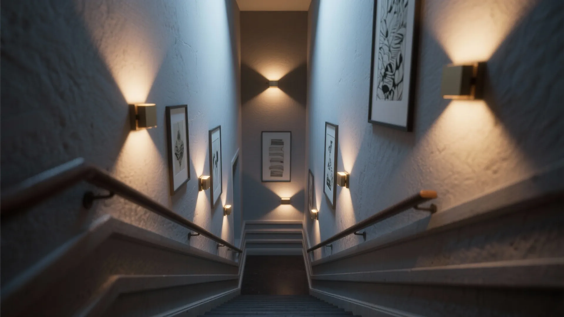 4. Wall-Mounted Sconces with Directional Beams