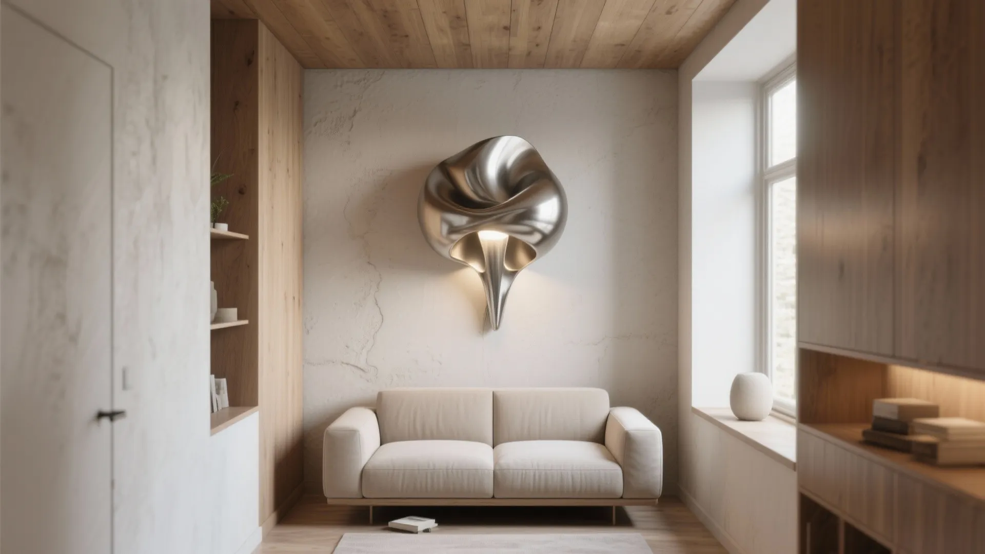 1. Oversized Sconce as Focal Point