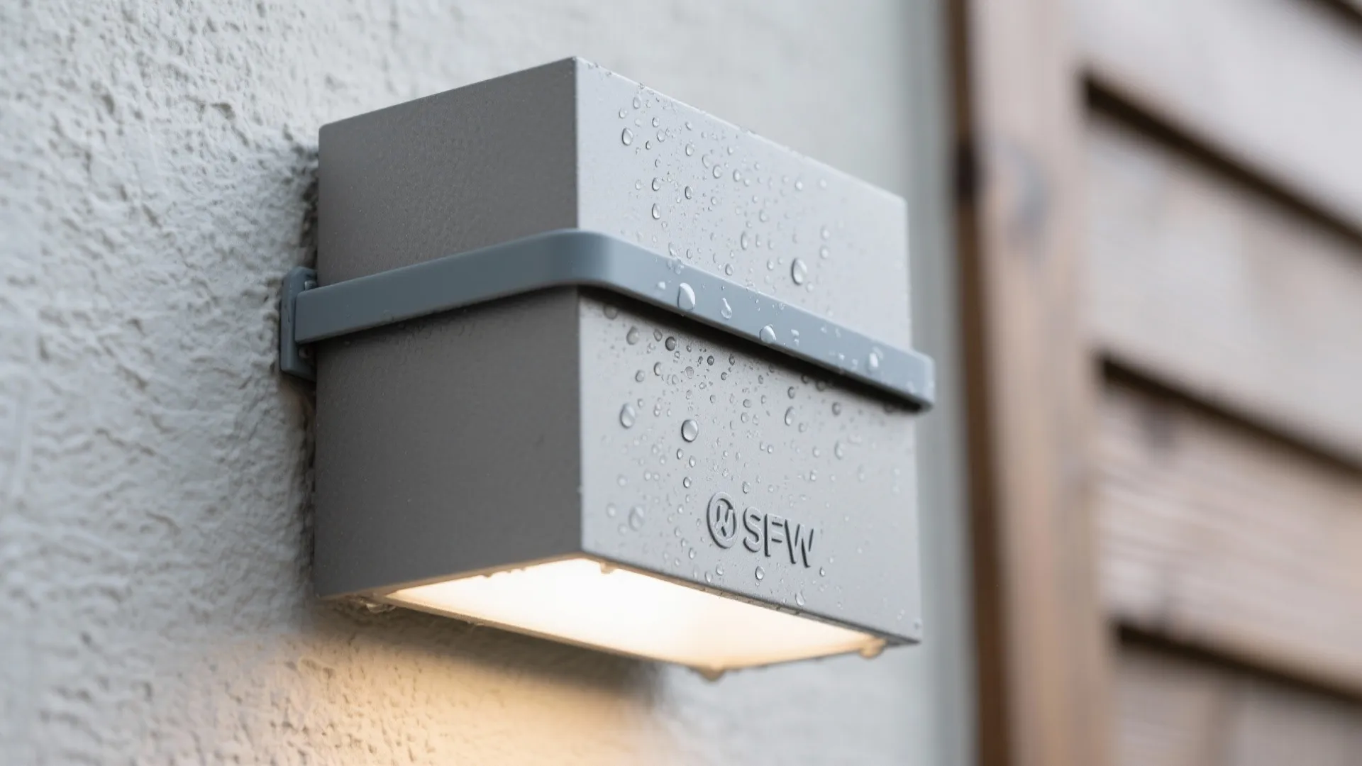 Minimalist matte sconces for modern facades