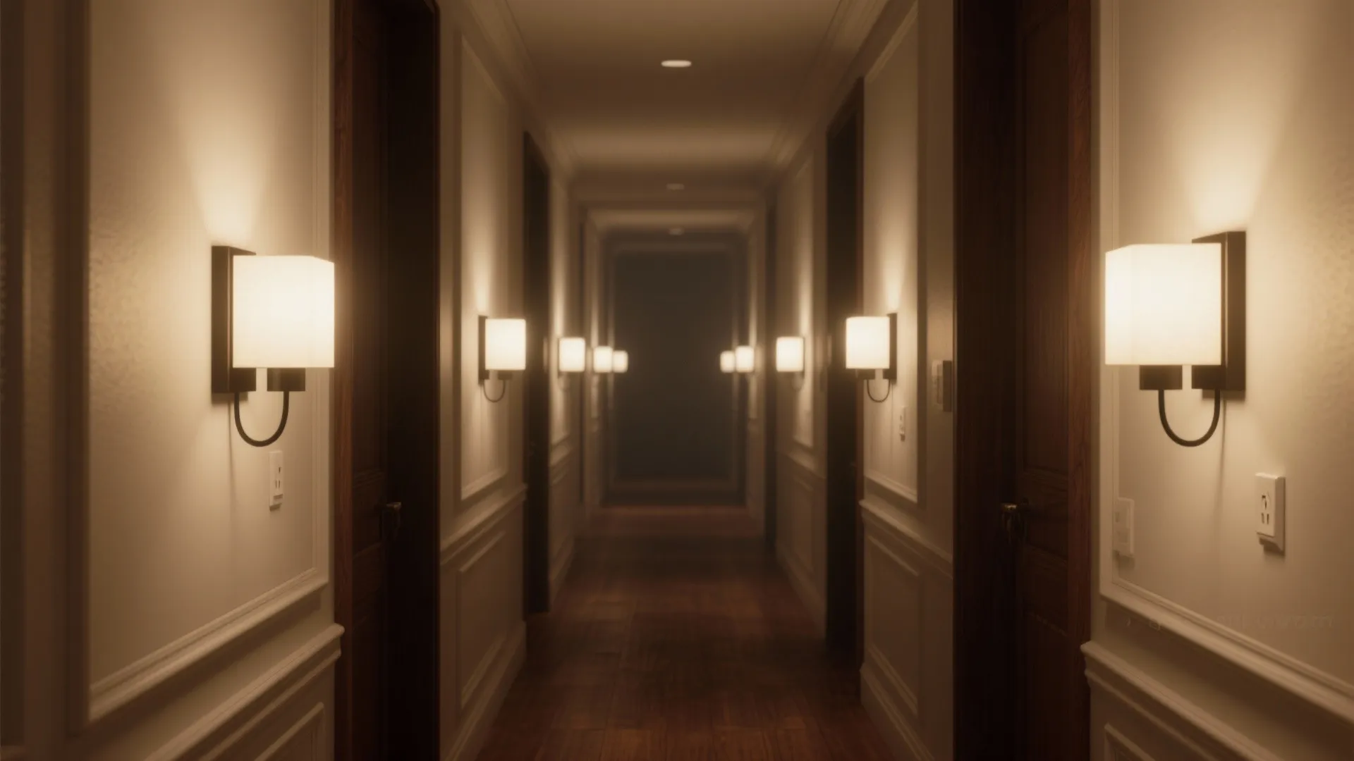 4. Decorative Plug-In Sconces in Hallways