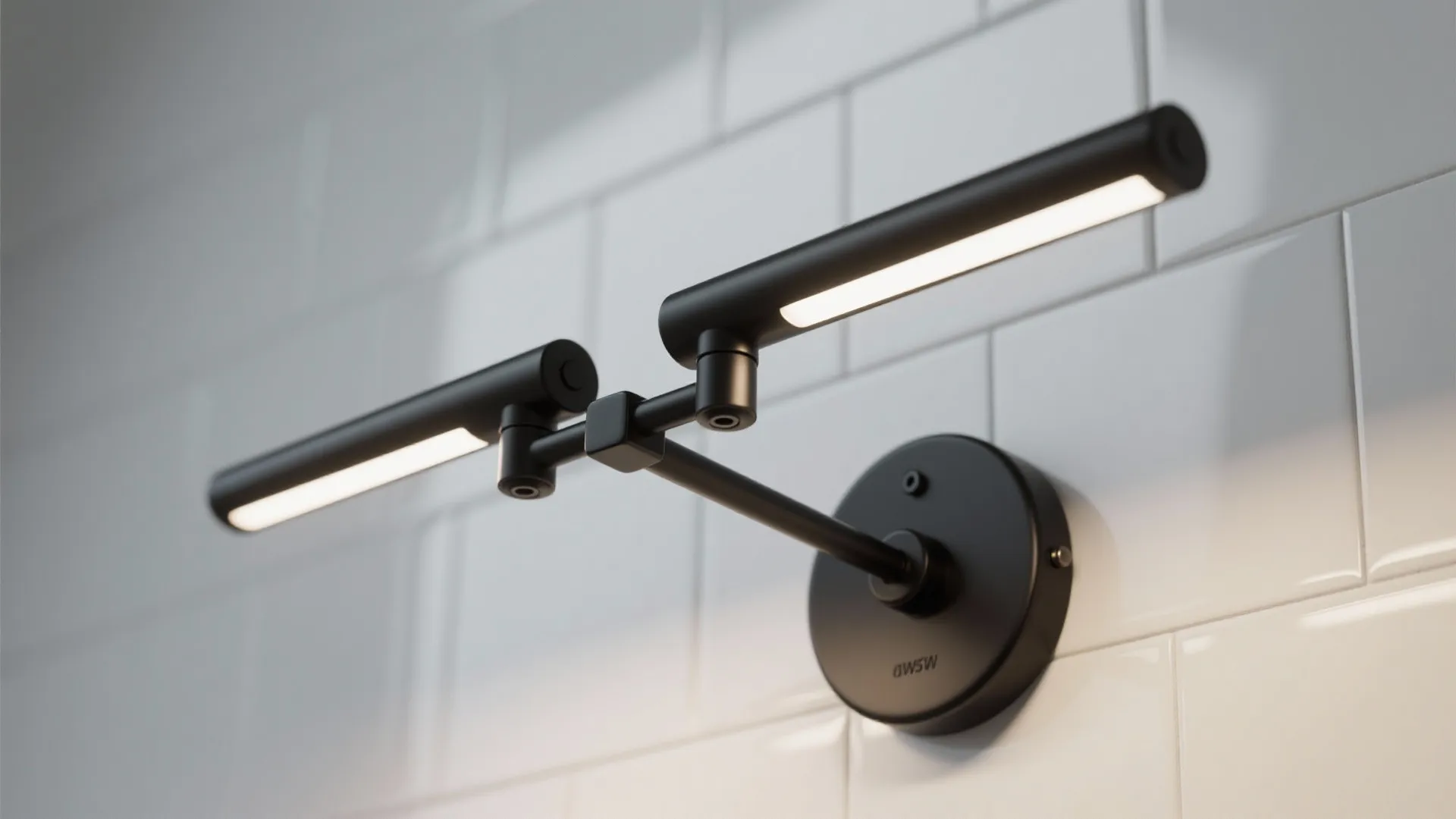 1) Minimalist Double Sconces for Task Clarity