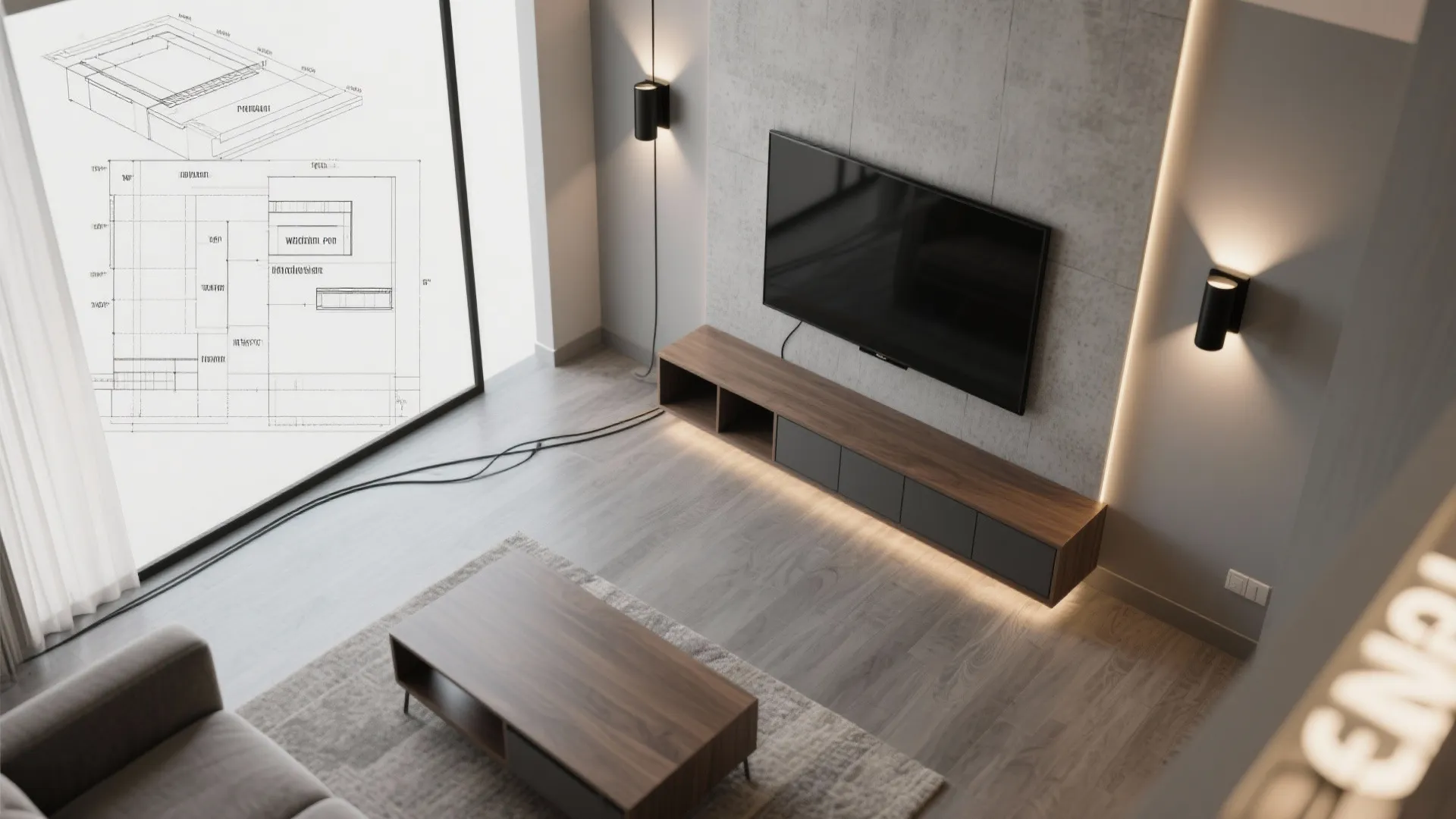 Matte Black Minimalist Sconces