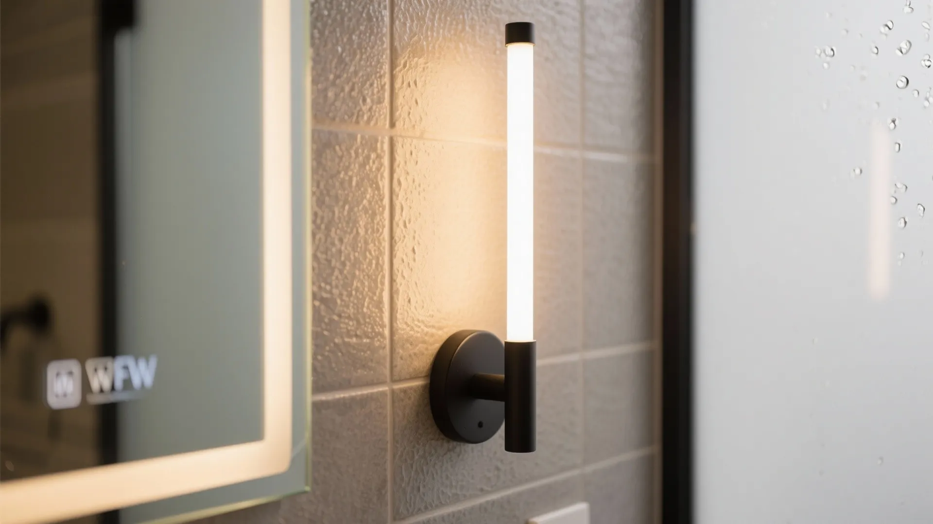 Layered lighting: task, ambient, and a dimmable soak mode