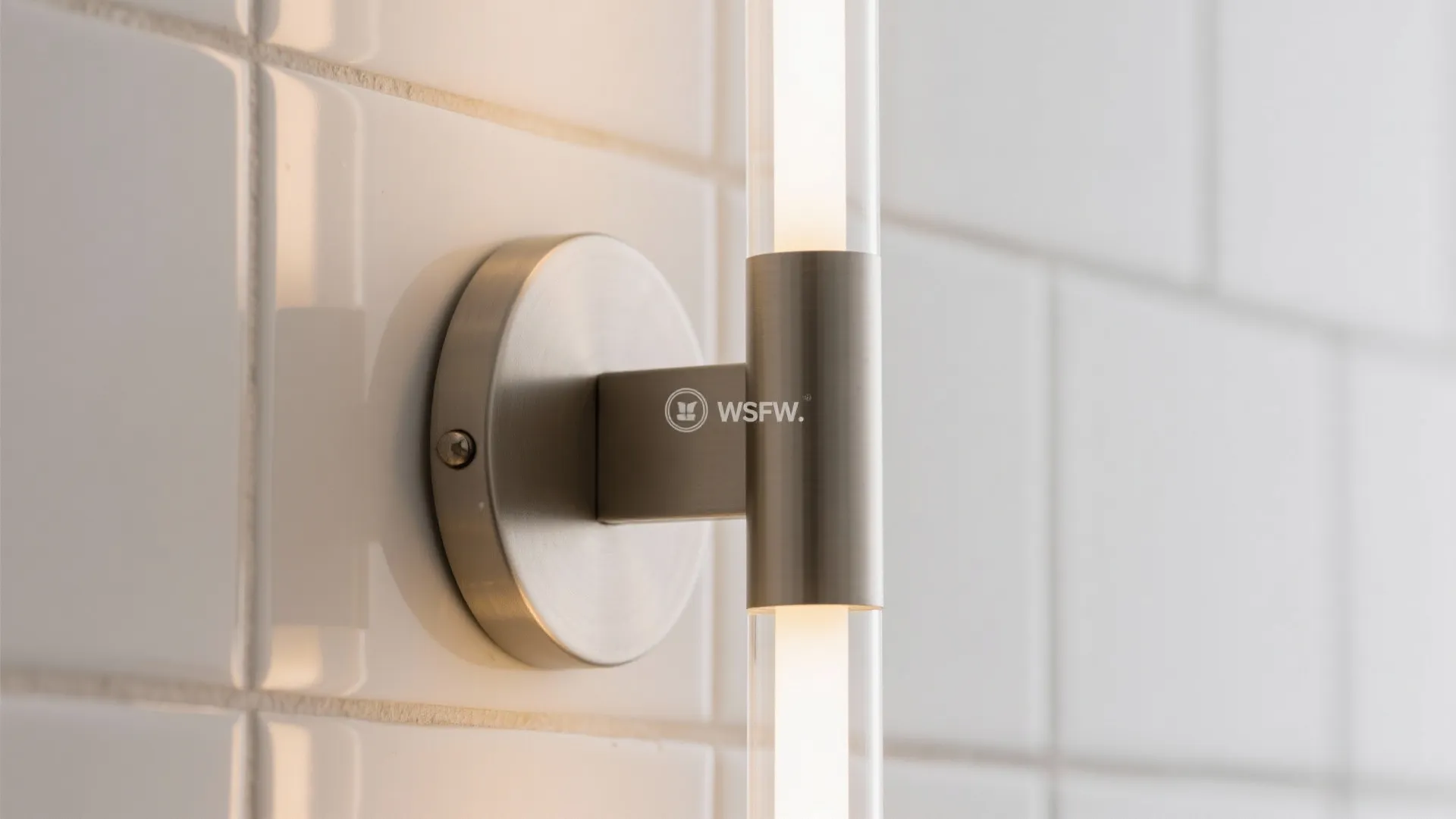 1) Minimal vertical sconces along the backsplash