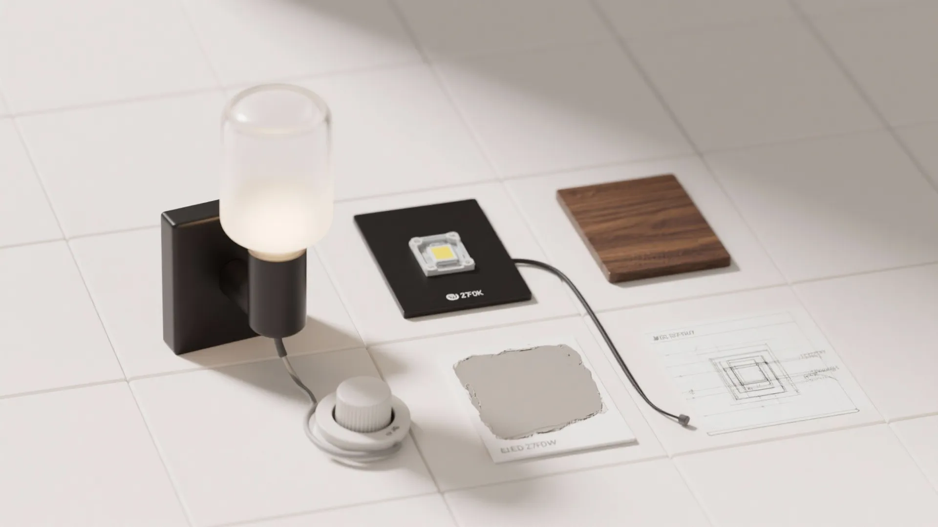 Minimalist sconces with layered lighting