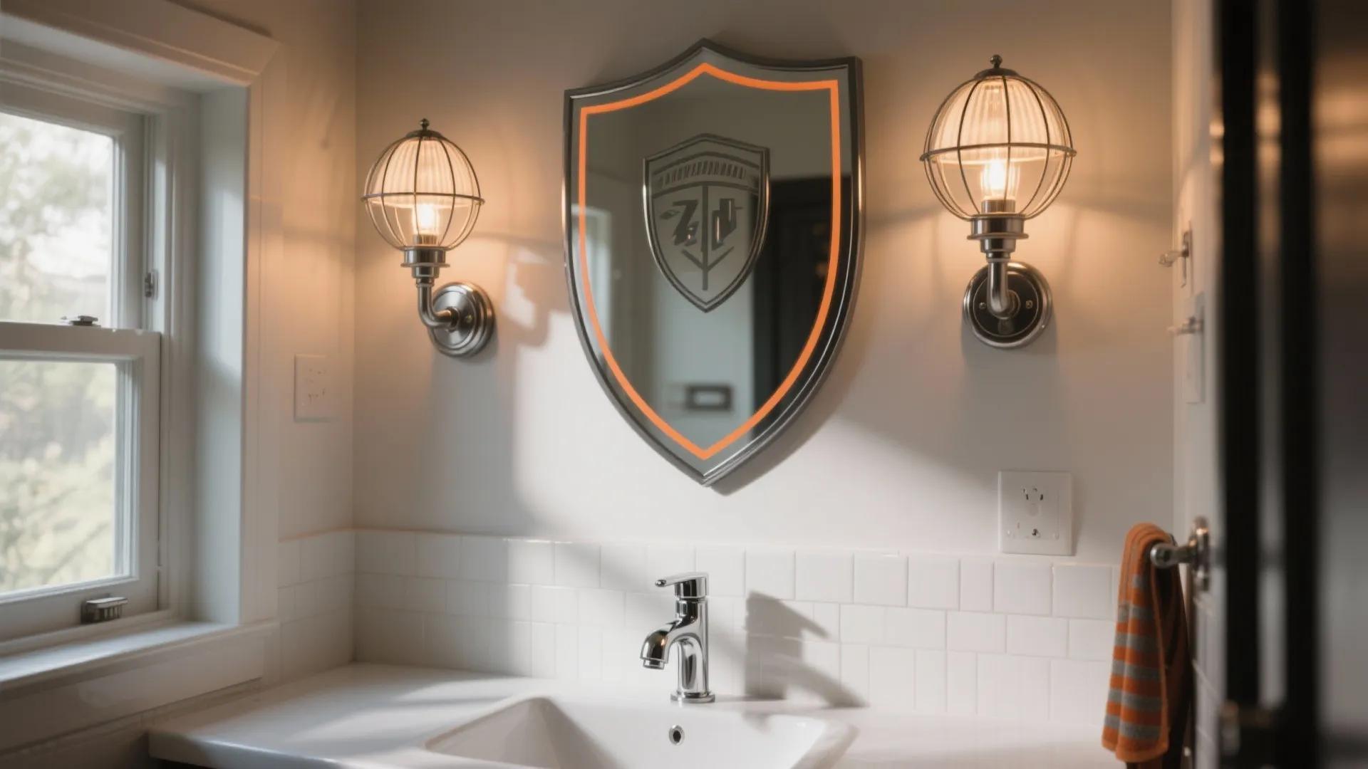 Idea 5: Headlight-Inspired Lighting and Shield-Like Mirrors