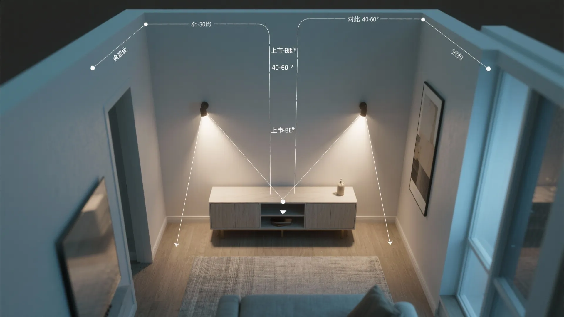 Sculptural uplight/downlight sconces