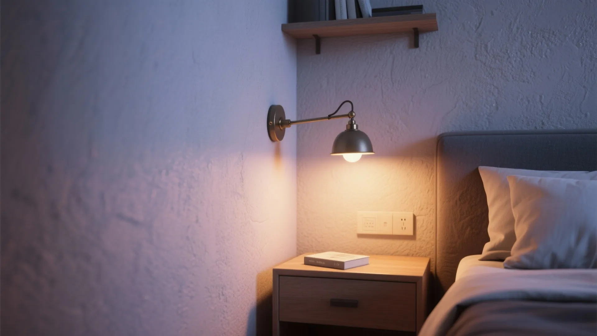 2. Wall-mounted sconces and swing-arm lamps