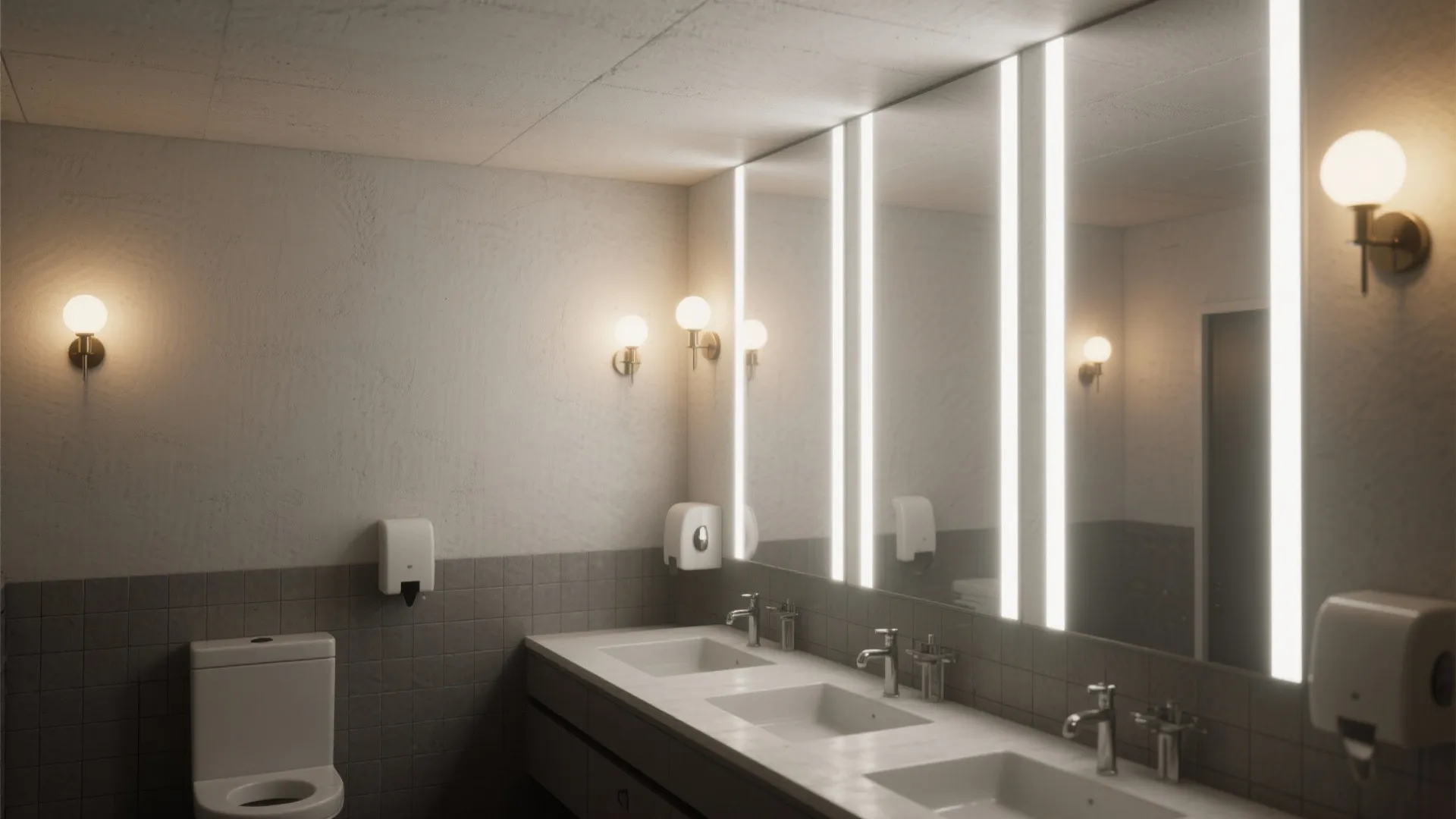 2. Up/Down Sconces to Add Vertical Drama