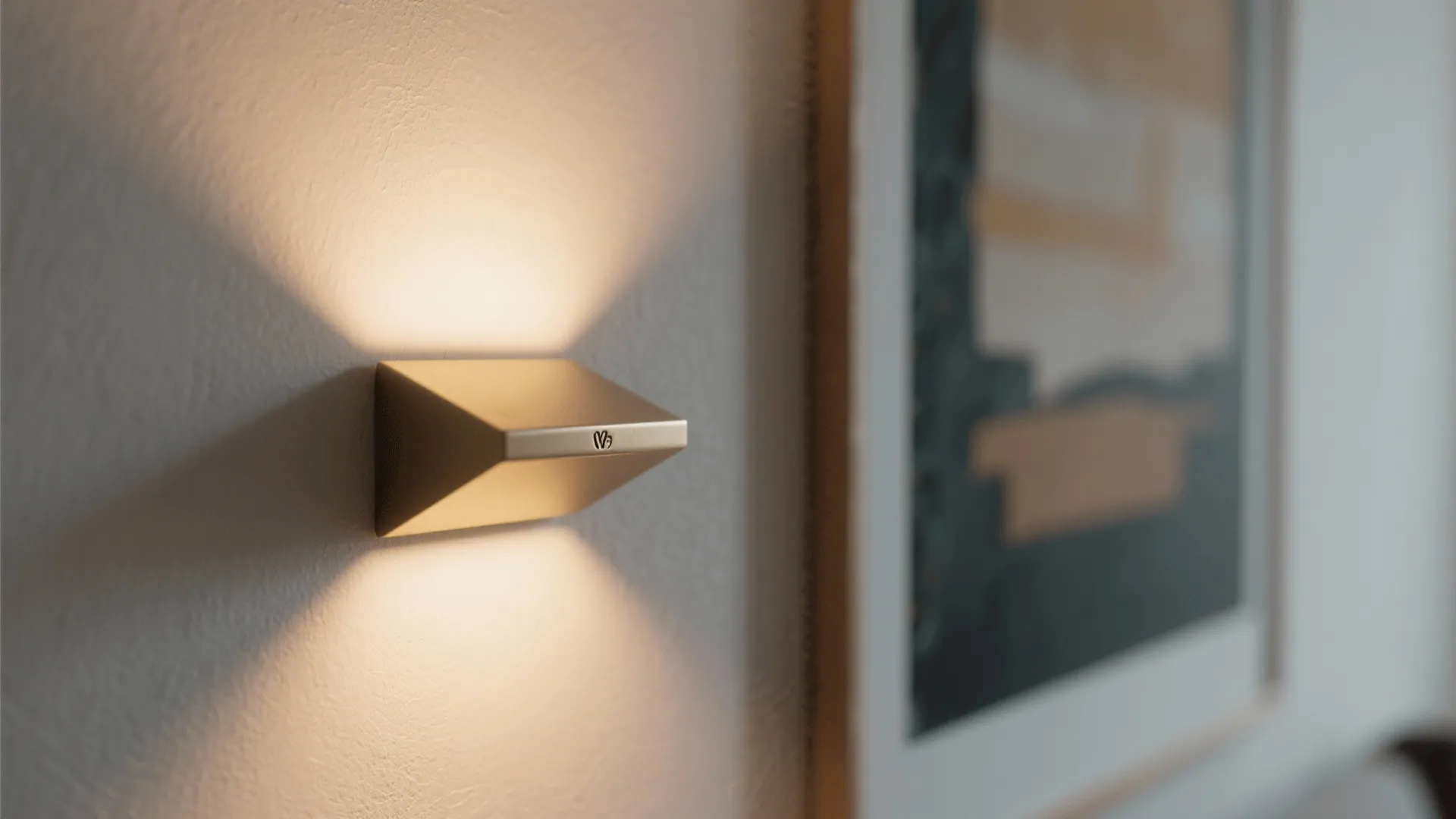 Wall-Washed Lighting with Oversized Art