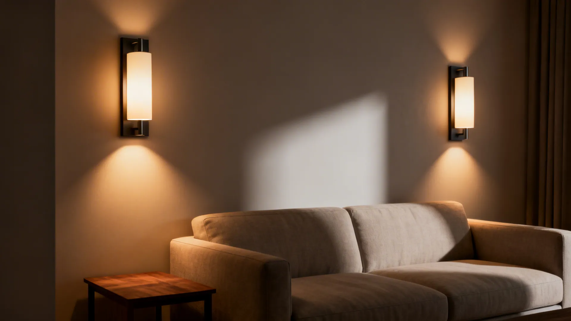 2. Wall sconces for layered ambient light