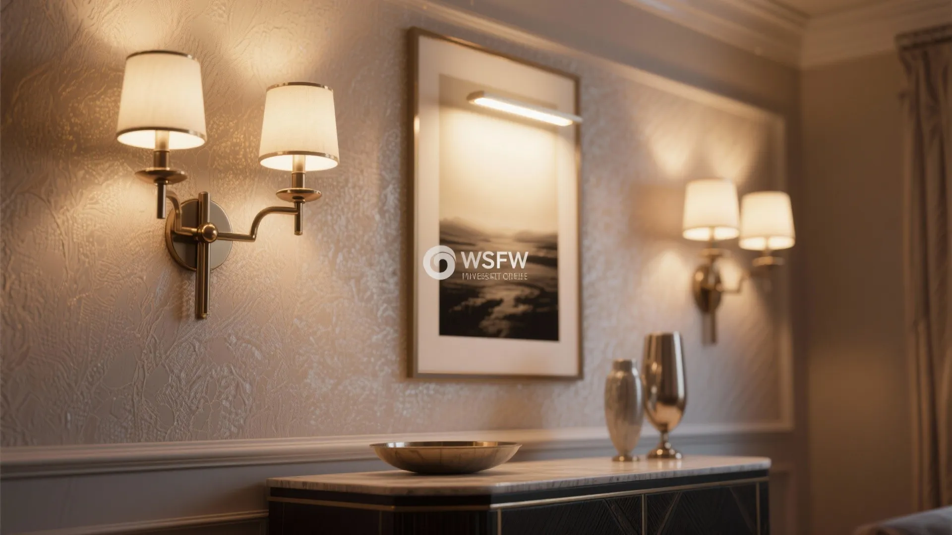 5. Statement Sconces to Expand the Room