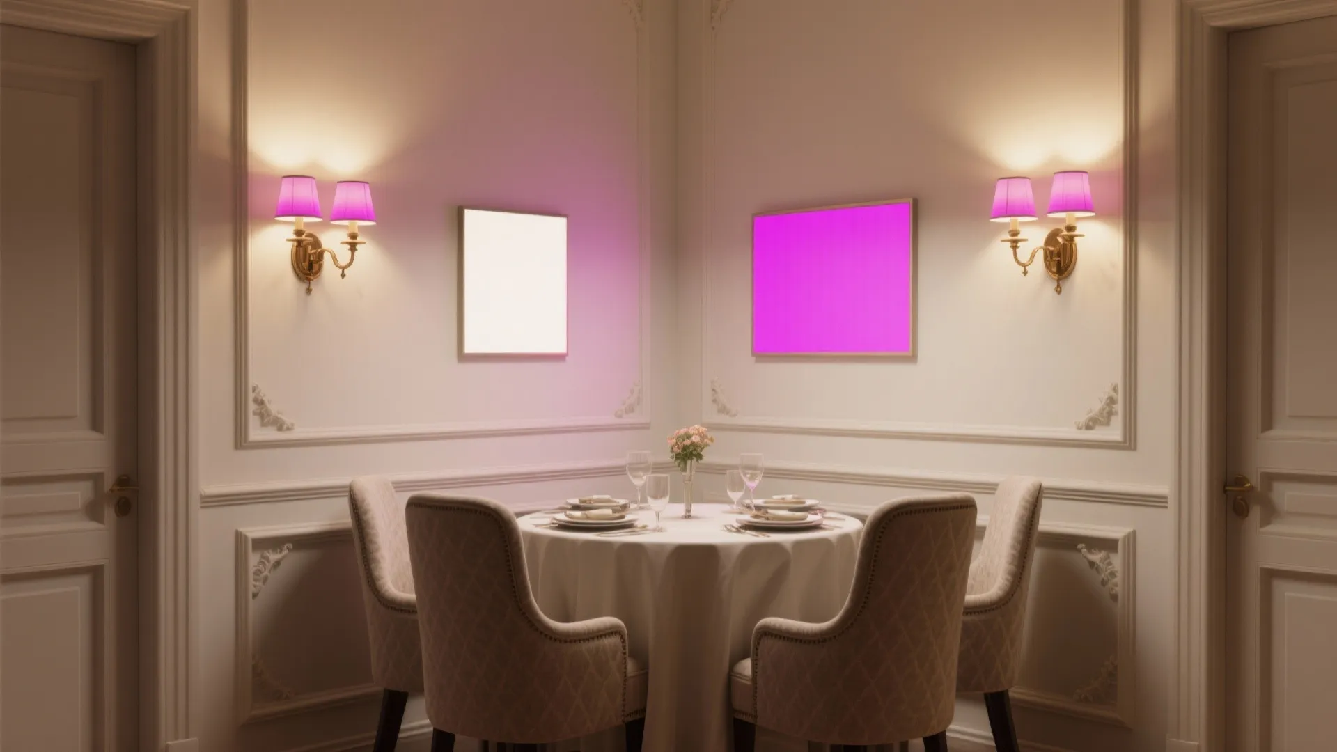 2. Accent Sconces with Changeable Gels