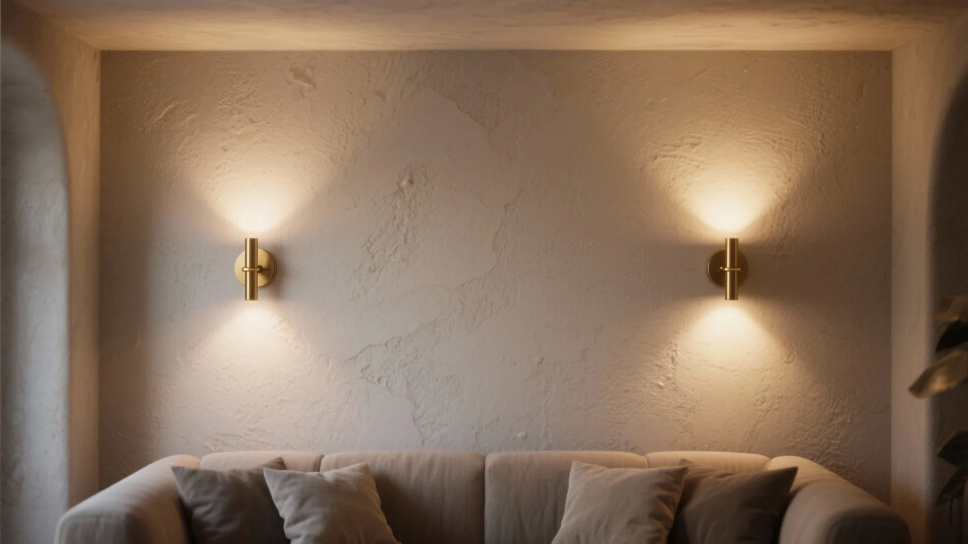 1. Sconces with layered light