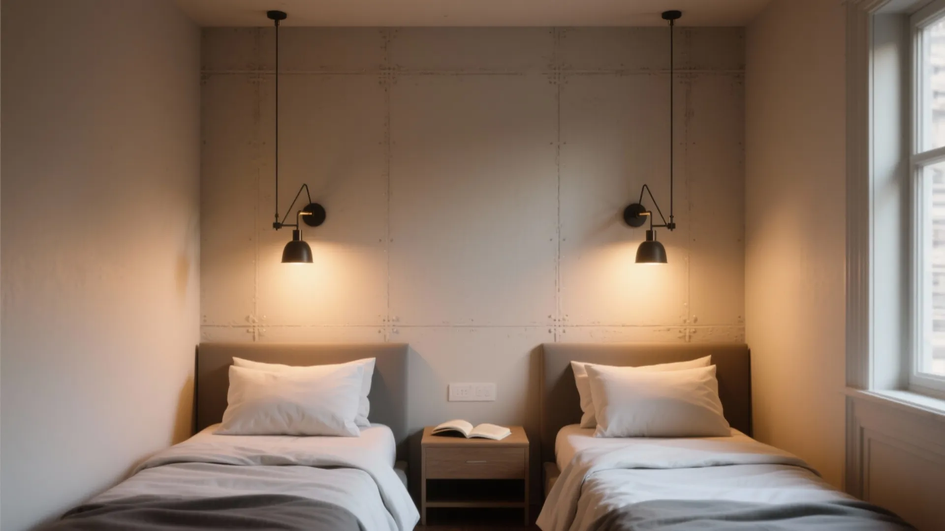 4. Statement sconces to save floor space