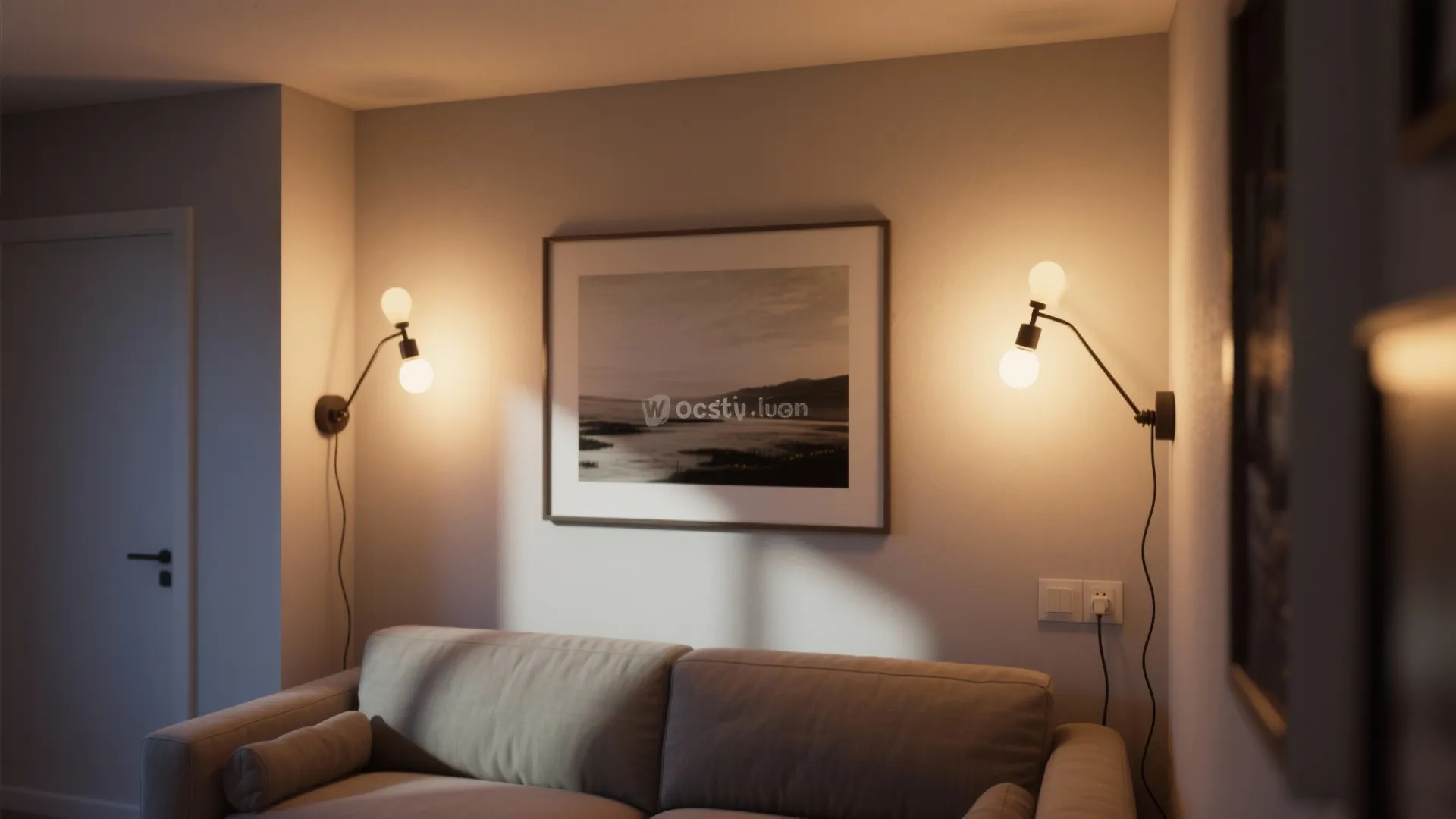 2. Wall sconces and picture lights