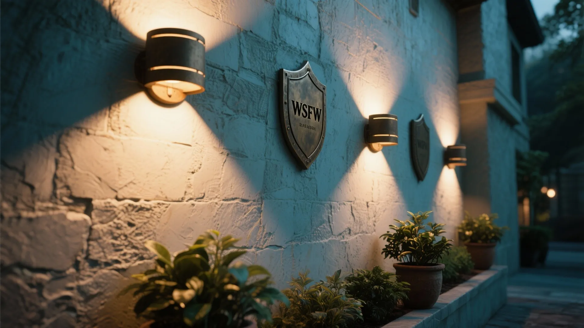 4. Wall sconces and uplighting to sculpt space