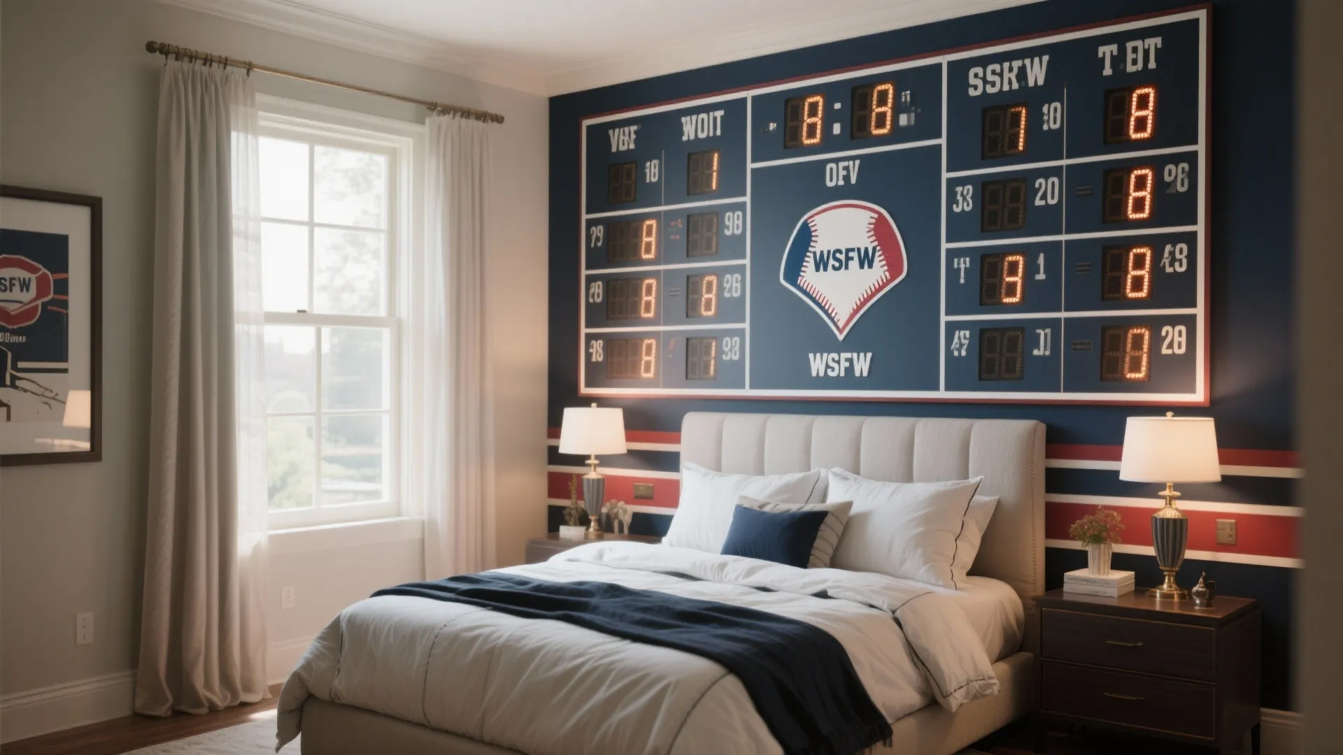 2. Scoreboard Accent Wall